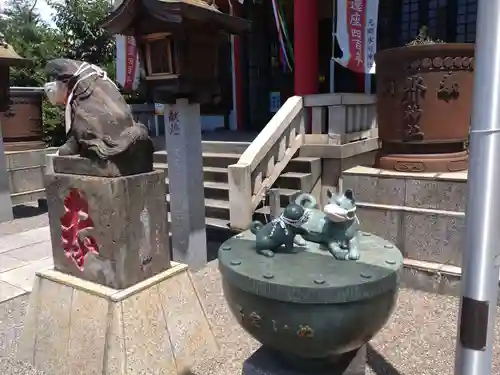 元郷氷川神社の狛犬