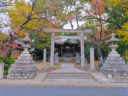 国玉神社・八劔社合殿の鳥居