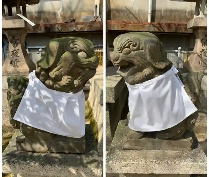 打出天神社の狛犬