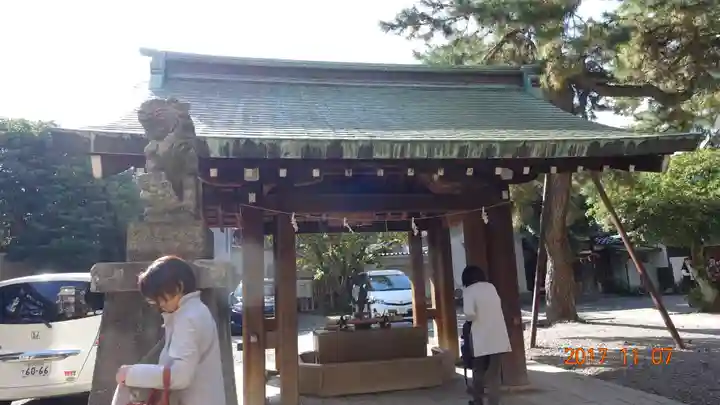 安江八幡宮(金沢水天宮)の手水舎