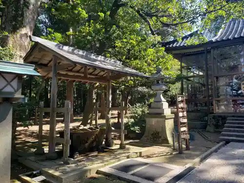 脇子八幡宮の手水