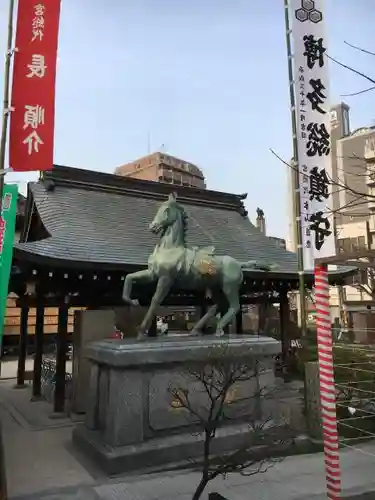 櫛田神社の狛犬