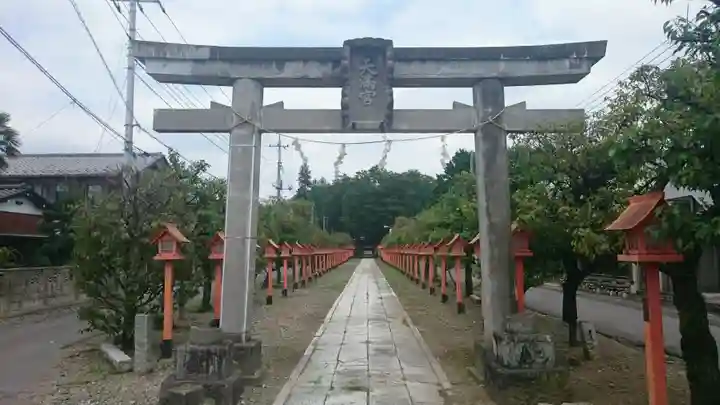 朝日森天満宮の鳥居