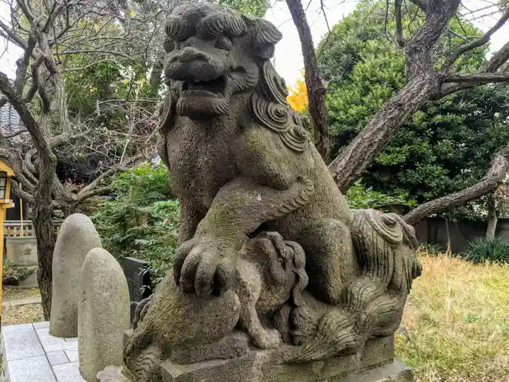 北野天神(仲六郷北野神社)の狛犬