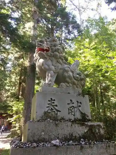 戸隠神社奥社の狛犬