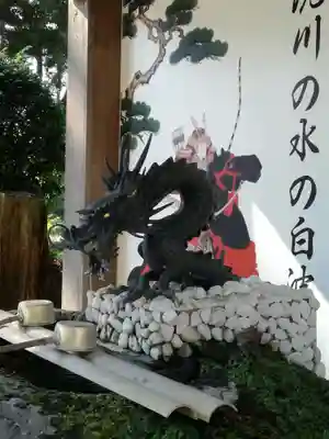 薬師寺八幡宮の手水舎