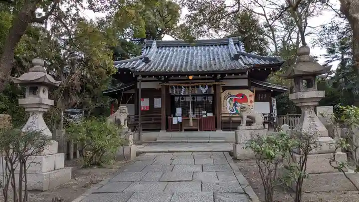 安居神社の本殿・本堂