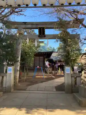 月見岡八幡神社の鳥居
