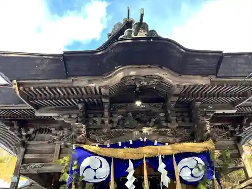 蚊里田八幡宮の本殿・本堂