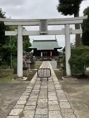 谷原氷川神社の鳥居