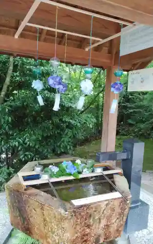 黒髪神社の手水