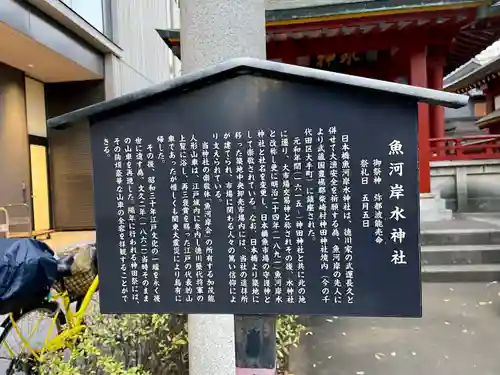 魚河岸水神社の歴史