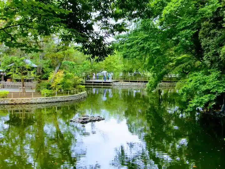 武蔵一宮氷川神社の庭園