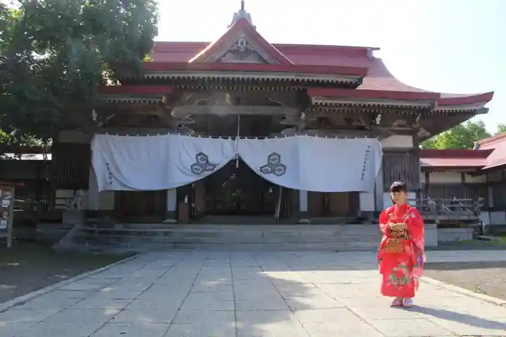 釧路一之宮 厳島神社の七五三参