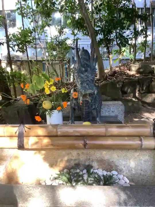 蝮ヶ池八幡宮の手水舎