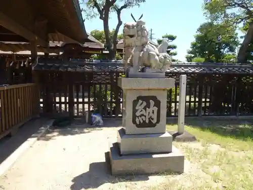 阿閇神社の狛犬