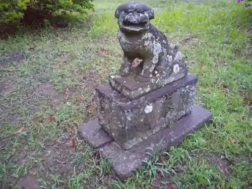 神社(名称不明)の狛犬