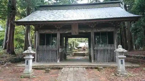 都々古別神社(馬場)の山門・神門