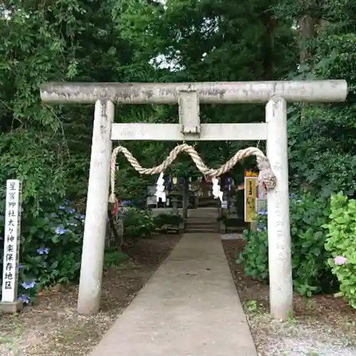 下野 星宮神社の鳥居