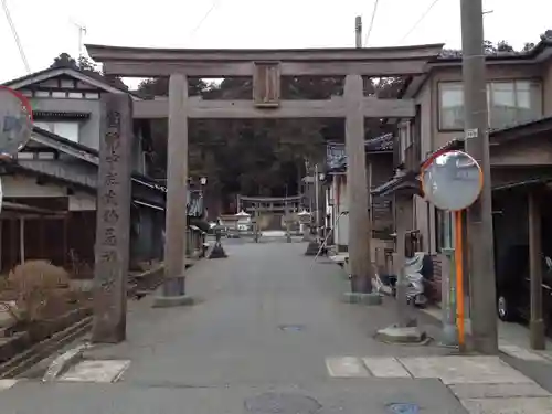 鳥海山大物忌神社吹浦口ノ宮の鳥居