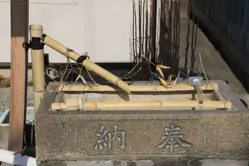 相馬妙見宮初發神社の手水舎