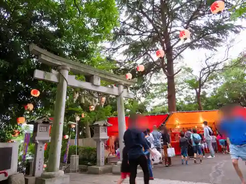 多摩川浅間神社の鳥居