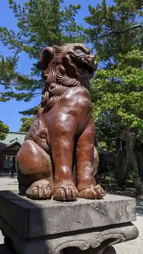 大洗磯前神社の狛犬