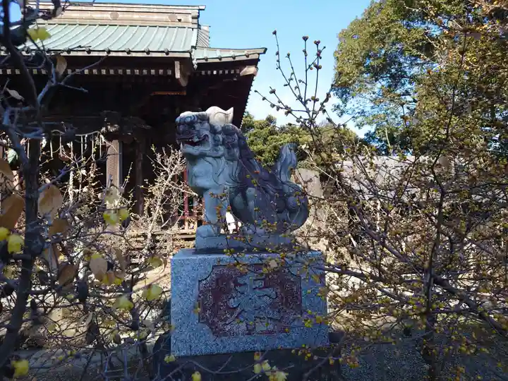 板倉雷電神社の狛犬