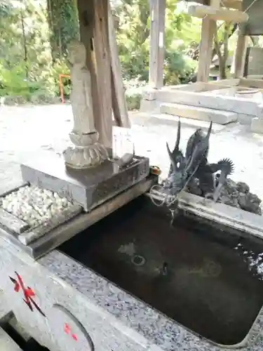 椎尾山薬王院の手水舎