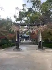 與止日女神社の鳥居