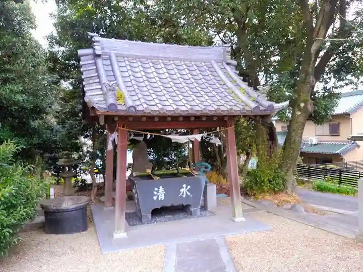 津島神社(卯之山津嶋神社)の手水舎