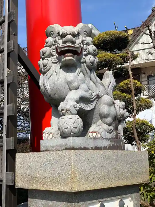 武州柿生琴平神社の狛犬