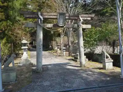 二所山田神社の鳥居