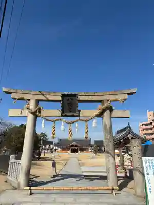 大窪八幡宮の鳥居