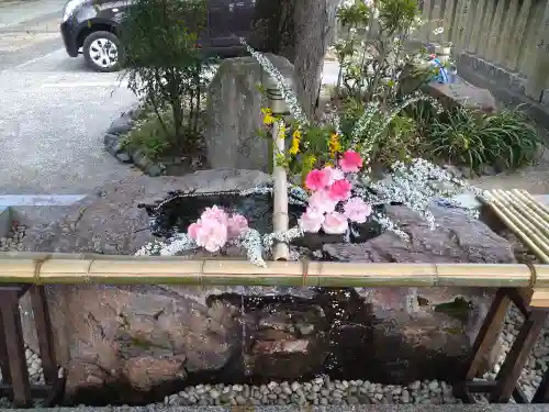 阿智神社の手水