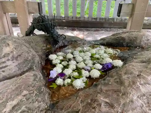 士別神社の手水