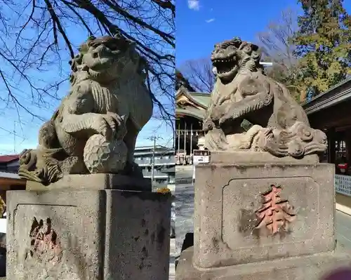 鎮守氷川神社の狛犬