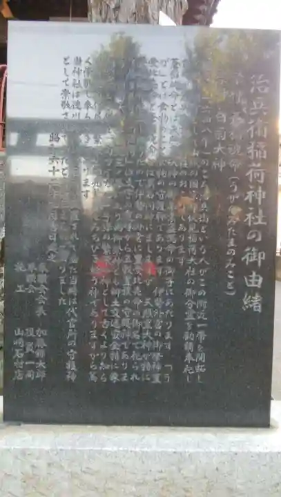 治兵衛稲荷神社の歴史