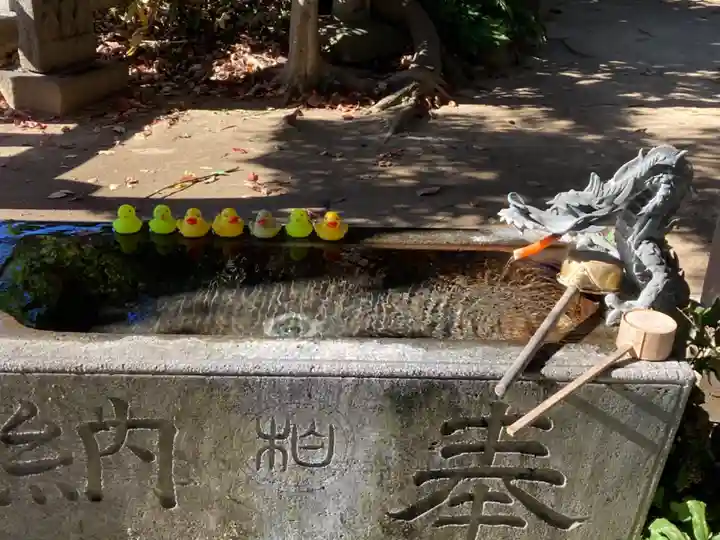 柏諏訪神社の手水舎
