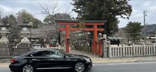 氷室神社の鳥居