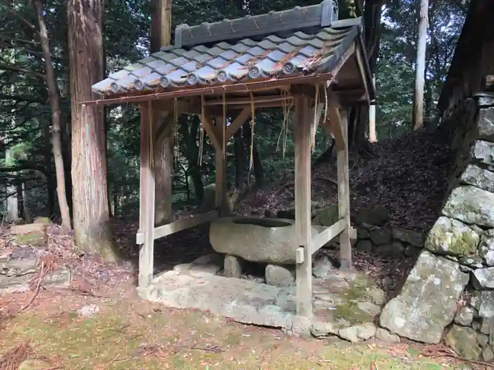 清瀧宮(東笠取清瀧宮)の手水舎