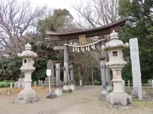 下総国三山　二宮神社の鳥居