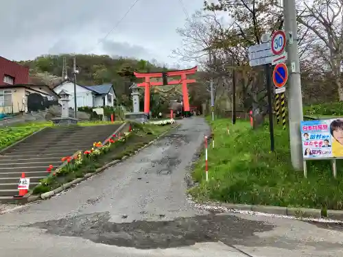 虻田神社の鳥居