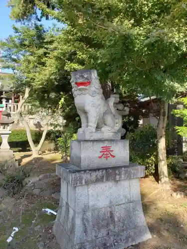 下野國一社八幡宮の狛犬