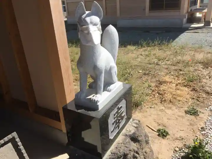 田中島神社の狛犬