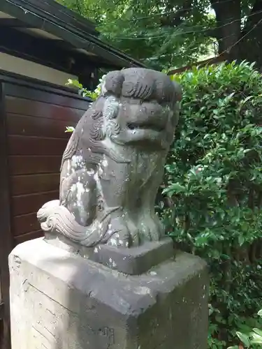 新倉氷川八幡神社の狛犬