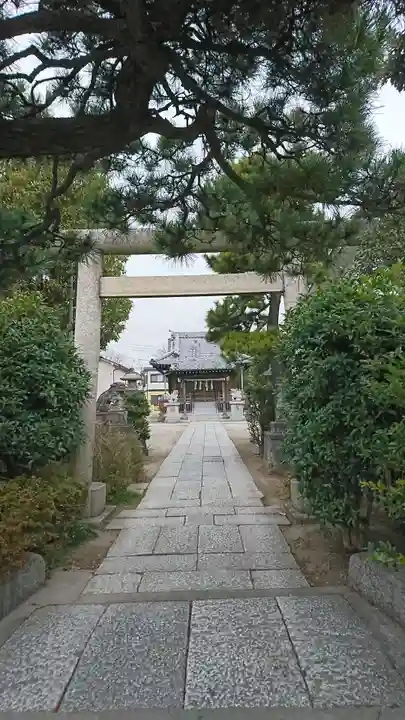 上一色天祖神社の鳥居