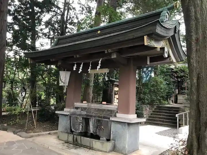 北澤八幡神社の手水舎