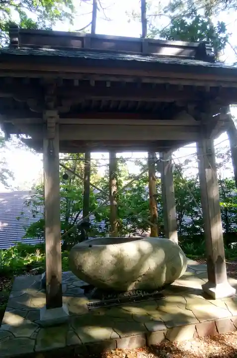 真駒内神社の手水舎