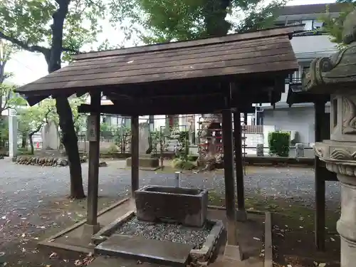 入間野神社の手水